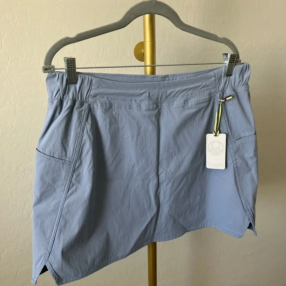Women's Blue Casual Skorts - Picture 5 of 5